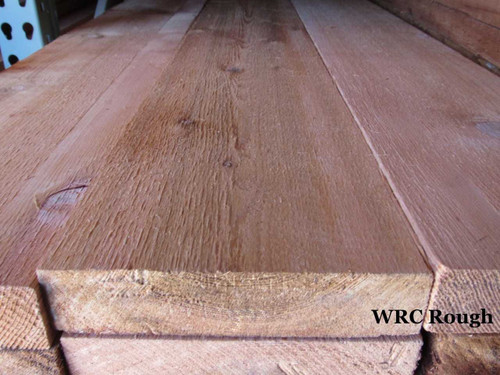 WR Cedar, #2 grade, Rough, 2" thick