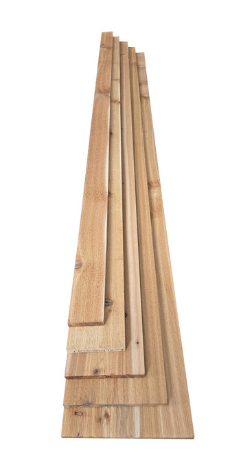 WR Cedar boards, Select Grade, S1S2E, 1" thick