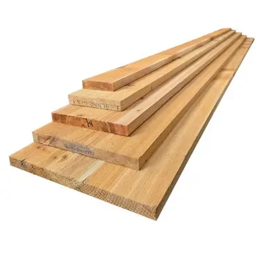 WR Cedar boards, Select Grade, S1S2E, 1" thick