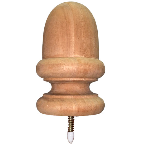 Solid Mahogany Acorn Post Top