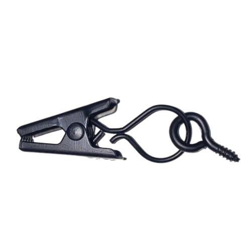 Black Metal Clips for wooden Rings
