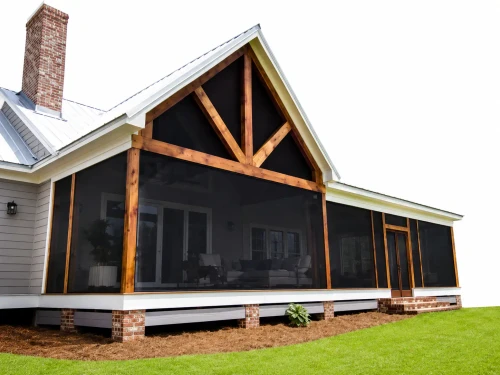 Screeneze installed on porch
