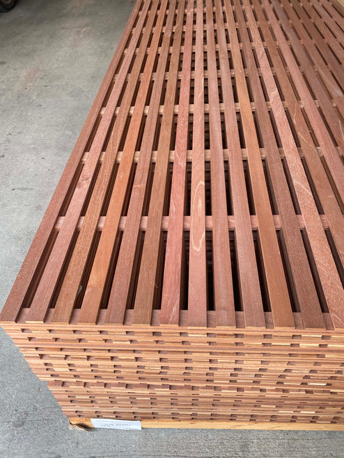 Stack of Mahogany Moderna lattice