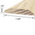1-3/8" Flat Threshold in Solid Oak 1-3/8" Flat Threshold in Solid Oak