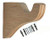 Unfinished 3-1/2" Return Traditional Drapery Bracket, pair