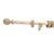 Showing ball finial on rod  with rings and bracket