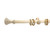 Mission finial with rings and bracket