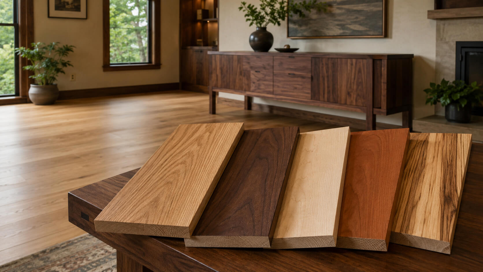 The Top 5 Hardwoods for High-End Flooring and Furniture
