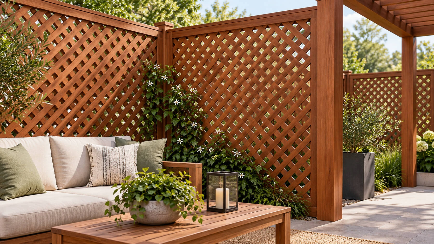 Mahogany Lattice Panels: A Premium Choice for Privacy, Outdoor Living, and Architectural Design