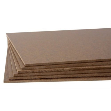 Chocolate Hardboard MDF, 1 Side (1/8 in x 4 ft x 8 ft)