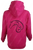 Tribal Horse Hot Pink Hoodie - Black Stitching