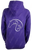 Tribal Horse Purple Hoodie - Silver Stitching
