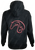 Tribal Horse Black Zip-Up Hoodie - Hot Pink Stitching