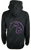 Tribal Horse Black Zip-Up Hoodie - Purple Stitching