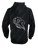 Two Horses Black Hoodie - White Stitching