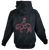 Pleasure Horse Black Hoodie - Hot Pink Stitching