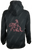 Reining Horse Black Hoodie - Hot Pink Stitching
