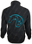 Tribal Horse Black Jacket - Blue Stitching