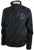 Tribal Horse Black Jacket - Purple Stitching