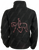 English Horse Black Fleece Jacket - Hot Pink Stitching
