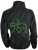 English Horse Black Fleece Jacket - Lime Green Stitching