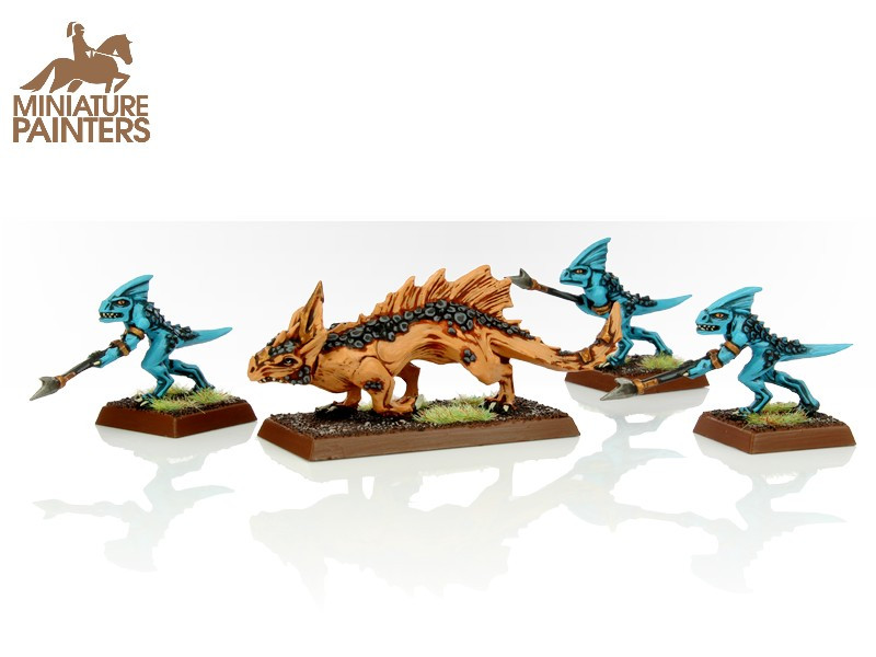 Warhammer Lizardmen Salamander Hunting Pack Old World Fantasy Metal