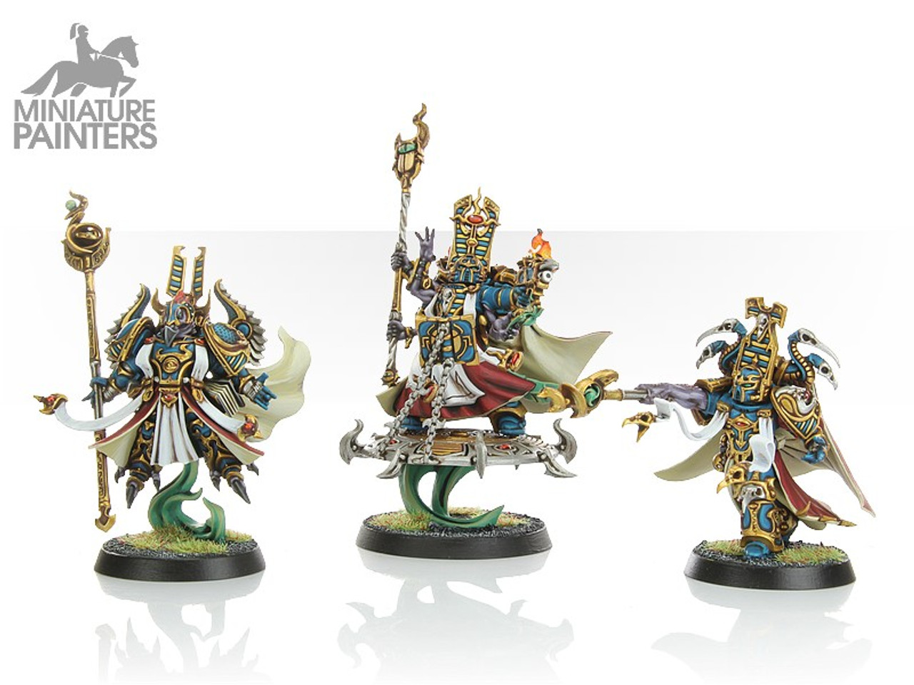 40k - Thousand Sons Sorcerers - Minis For War Painting Studio