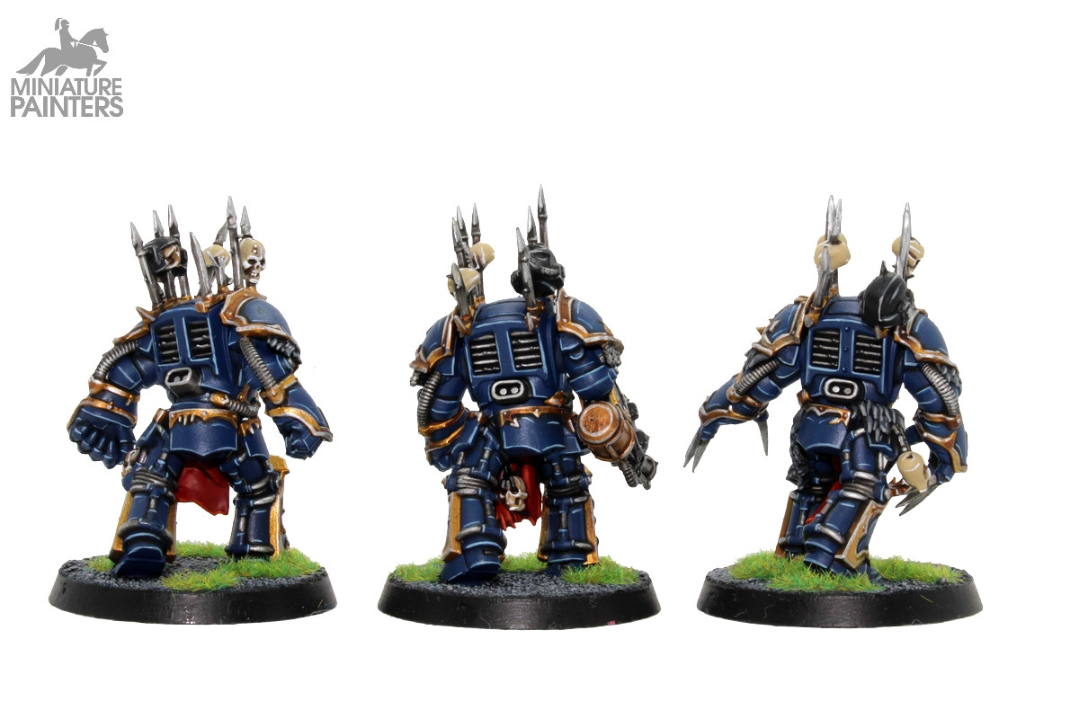 WARHAMMER 40K CHAOS space marines Terminators Metal X5 ancienne édition