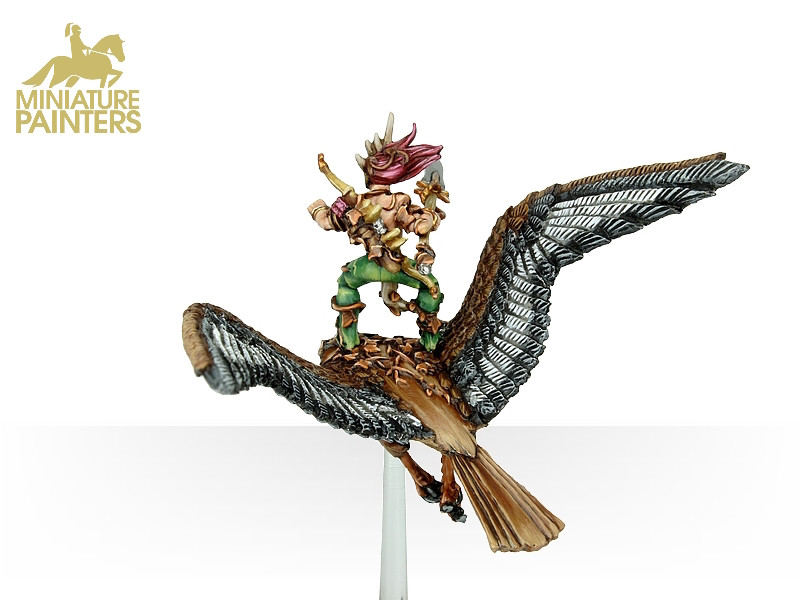 Figurine Warhammer Wood Elves Warhawk Eagle - Metal - Elfes De Bois - Occasion