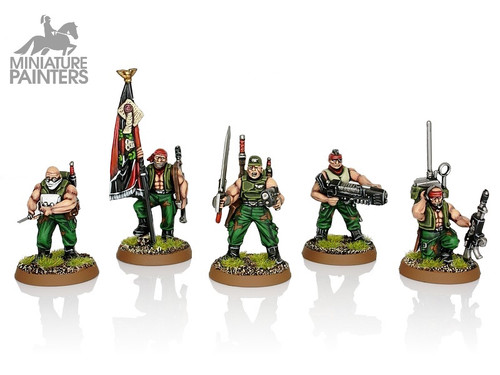 ASTRA MILITARUM CATACHAN COMMAND SQUAD MINIATURE PAINTERS astra-militarum-catachan-command-squad-miniature-painters