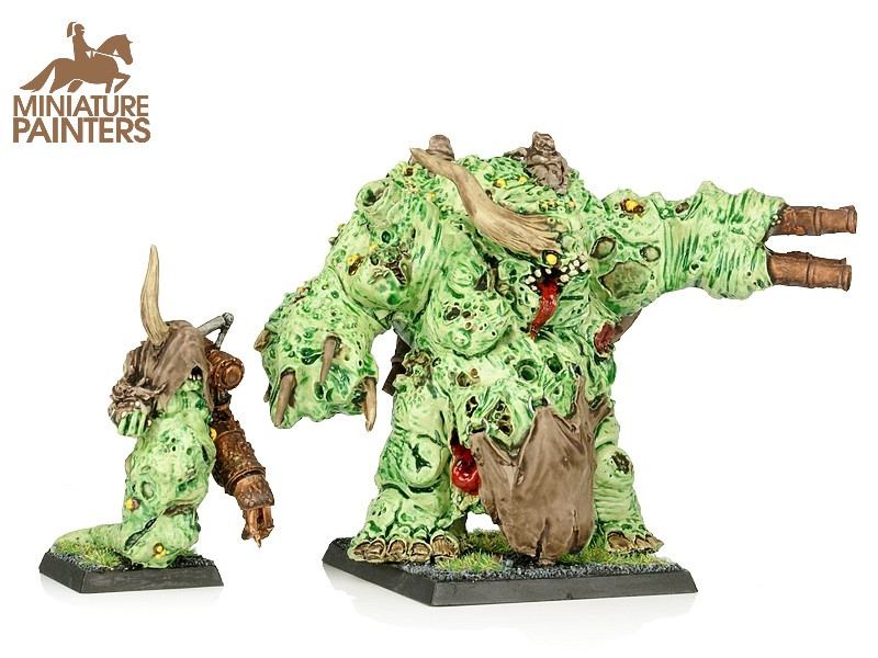 MAGGOTKIN OF NURGLE DAEMON PRINCE AND HERALD - MINIATURE PAINTERS