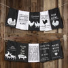 Rustic Design Cotton Kitchen Dish Towel - Farmhouse Goats Are Like Potato Chips 28x28 from Primitives by Kathy