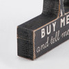 Buy Me Goats & Tell Me I'm Pretty Decorative Wooden Sign - Heart Accent 6 Inch from Primitives by Kathy