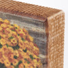 Colorful Mums Flowers With Pumpkins & Autumn Leaves - Decorative Wooden Block Sign 4x6 from Primitives by Kathy