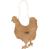 Decorative Wooden Hanging Wall Decor - Floral Farmhouse Chicken 10 Inch from Primitives by Kathy