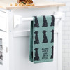 Dog Lover Cotton Kitchen Dish Towel - All You Need Is Love And A Rescue 20x26 from Primitives by Kathy