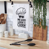 Cotton Kitchen Dish Towel - Mr Good Lookin' Is Cookin' - Chef Hat & Sunglasses 28x28 from Primitives by Kathy