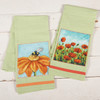 Cotton Kitchen Dish Towel - Colorful Red Spring Poppies Flowers 20x28 from Primitives by Kathy