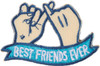 Best Friends Ever Nylon Threaded Patch from Primitives by Kathy