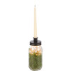 Mason Jar Decorative Pillar Candle Holder 7.75 Inch from Primitives by Kathy