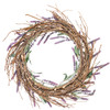 Artificial Botanical Lavender Decorative Wreath 20 Inch Diameter from Primitives by Kathy