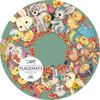 Paper Placemats Pack of 24 - Retro Easter Animals Print Design (16 Inch Diameter) from Primitives by Kathy