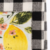 Lemon Branch & Bumblebee Be Zesty Buffalo Check Cotton Kitchen Dish Towel 20x28 from Primitives by Kathy