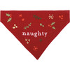 Dog Lover Naughty Nice Large Reversible Pet Collar Bandana 11.5 Inch x 8.5 Inch from Primitives by Kathy