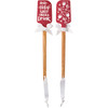 Double Sided Red & White Silicone Spatula - Ho Ho Holy Shit I Need A Drink - Christmas Collection from Primitives by Kathy