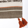 Fall Colors Cotton Kitchen Dish Towel - Give Thanks For Family 20x28 from Primitives by Kathy