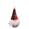 Set of 2 Hanging Felt Christmas Ornaments - Gnomes - Black & Red Plaid - 6 Inch from Primitives by Kathy