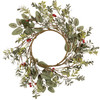 Decorative Artificial Wreath - Eucalyptus & Berries - 18 Inch Diameter from Primitives by Kathy