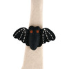 Felt Bat Napkin Ring - Halloween Collection - 5.25 Inch x 3.25 Inch from Primitives by Kathy