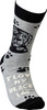 Dog Lover I Love My Black Lab Colorfully Printed Cotton Socks from Primitives by Kathy